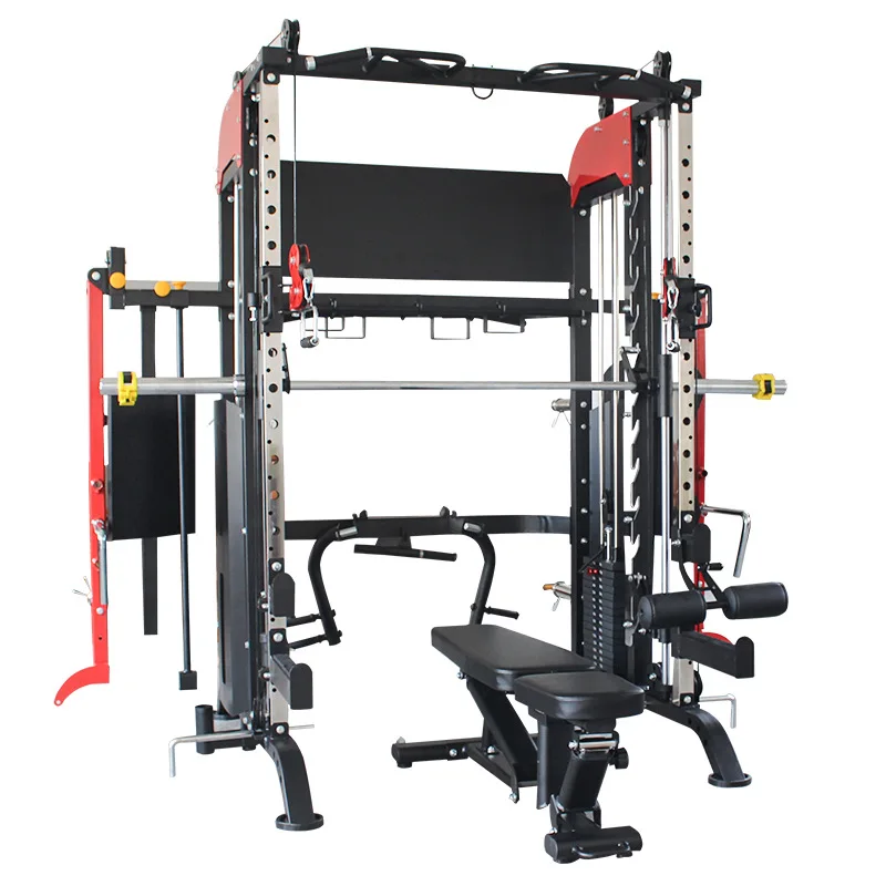 Multifunzione Smith Machine Strength Trainer Home Commercial Sports Gym Fitness Center Equipment Bench Press Squat Power Rack