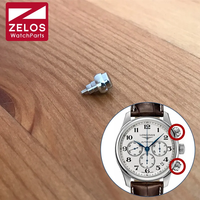 Pulsante In Acciaio Pusher Fit Longines Master Collection 44Mm Orologio Meccanico Automatico