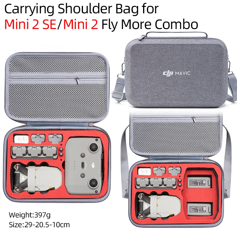 Borsa Drone Per Dji Mini 2Se/Mini 2 Fly More Combo Borsa A Tracolla Per Il Trasporto Rc N1 Custodia Per Batteria Carica Accessori Per Manager