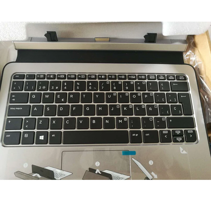 Tastiera Per Tastiera Da Viaggio Hp Elite X2 1011 G1 Fr Sp Sostituzione Standard Ue Araba