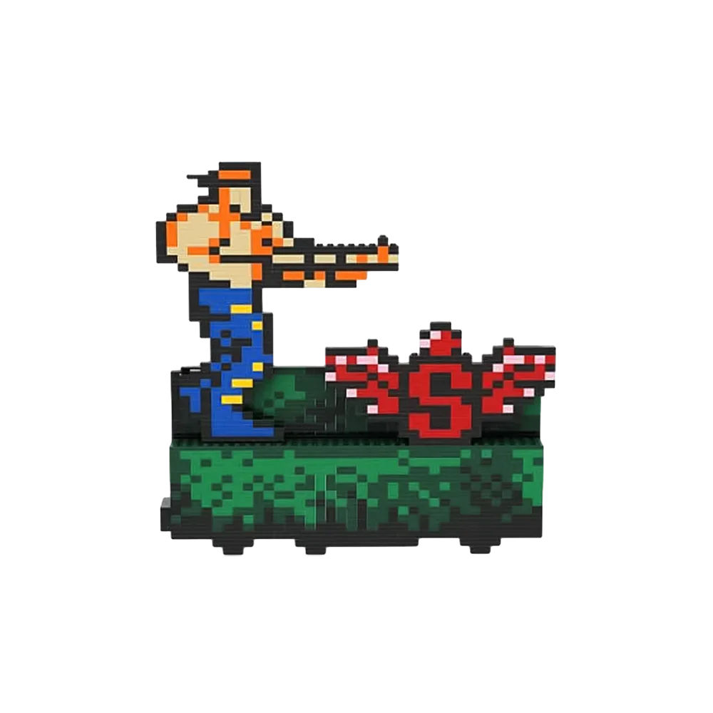 Moc A Contrasto Blue Sprites Building Blocks Ideal Nes Game Mini Man Bill Rizer Mattoni Fai Da Te Modello Bambini Adult Assembly Toys Gift