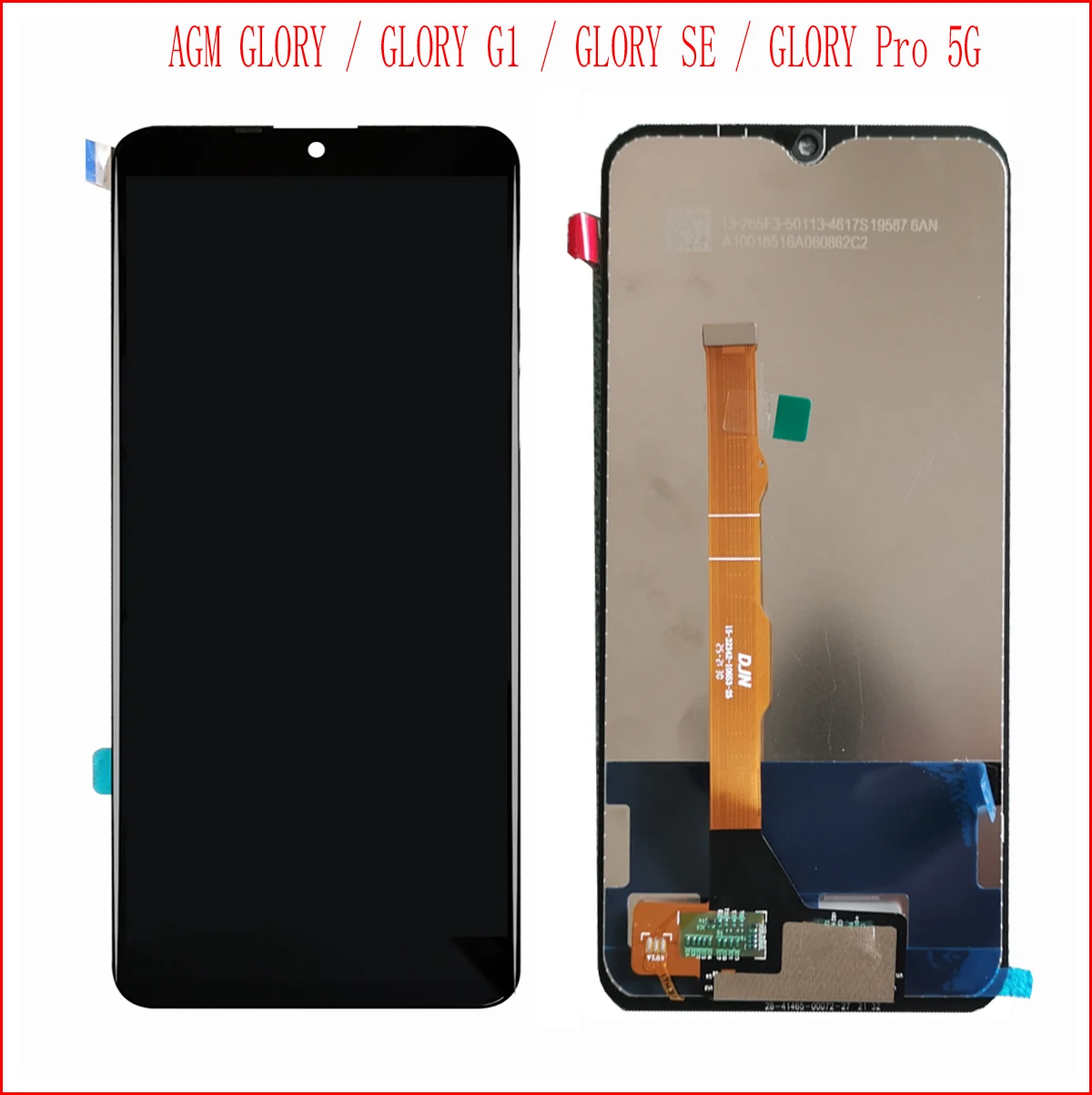 Display Lcd Originale Da 6.53 Pollici Per Display Lcd Agm Glory / Glory G1 / Glory Se / Glory Pro 5G Con Vetro Digitalizzatore Touch Screen