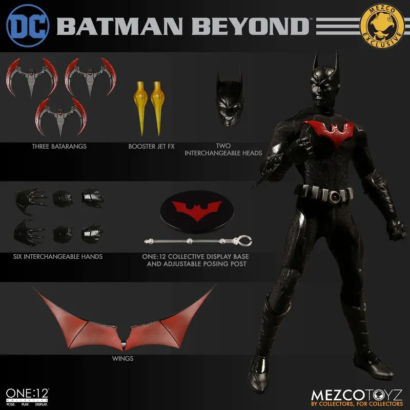 In Magazzino Originale Mezco Toyz One:12 Collective Batman The Future: Batman Beyond 1/12 Action Figures Model Toys