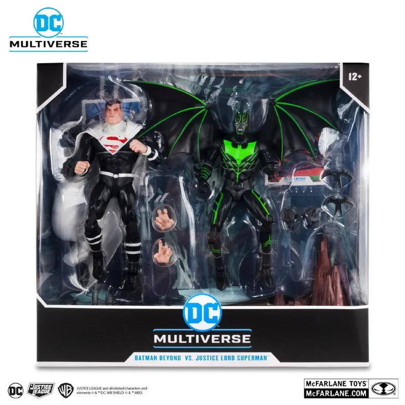 Mcfarland Batman Beyond Lord Superma Twin Set Bambola Mobile Da Collezione Giocattolo Di Compleanno Decorazione Della Tavola Cartoon Anime Gk Statue
