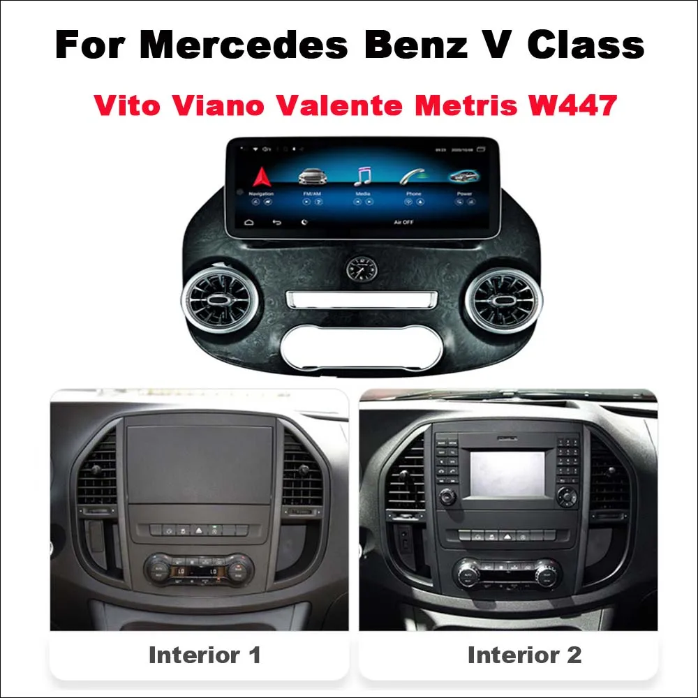 Per Mercedes Benz Classe V Vito Viano San Valentino Metris W447 Car 12.3 "Android Radio Autoradio Carplay Navigazione Multimediale Gps