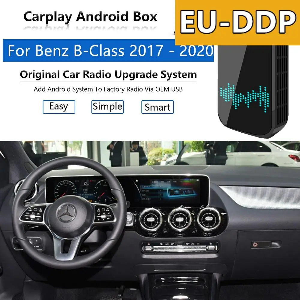 Android Ai Box Carplay Aggiornamento Per Mercedes Benz Classe B W246 2017 - 2020 Radio Apple Autoradio Car Multimedia Player Wifi