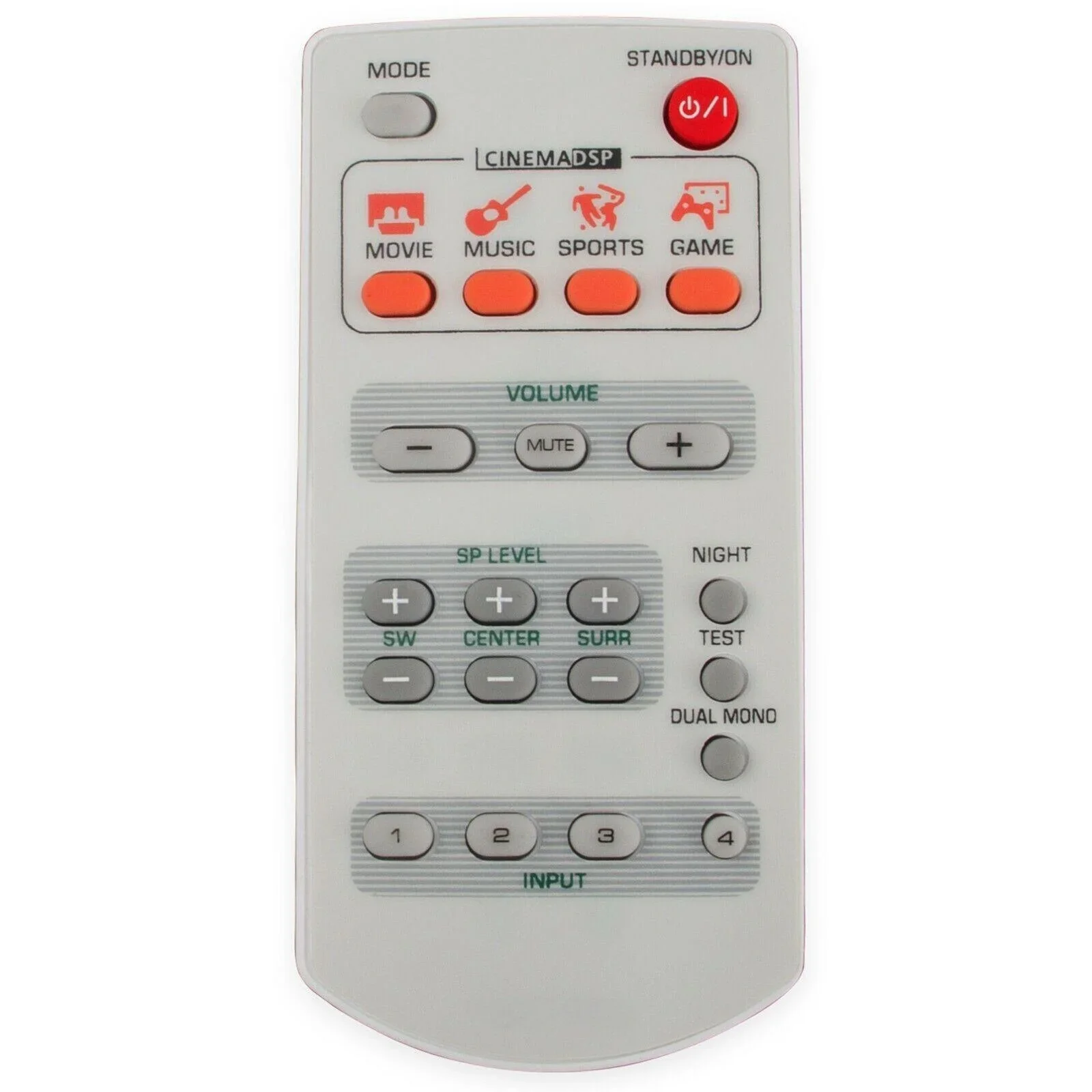 Nuovo Telecomando Per Yamaha Tss-15 Wf50580 Wd76690 Wd76700 Ricevitore Sistema Audio Home Cinema Theatre