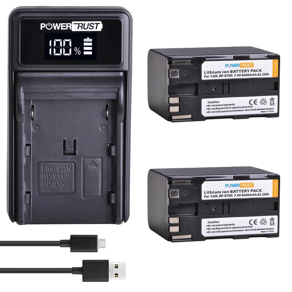 Bp-970G Batteria Di Ricambio Per Canon Bp-970G, Bp-975, Canon Eos C100/C100 Mark Ii/C300 Pl/ C500/Gl2, Xf100/Xf200/Xf300/ Xh A1S