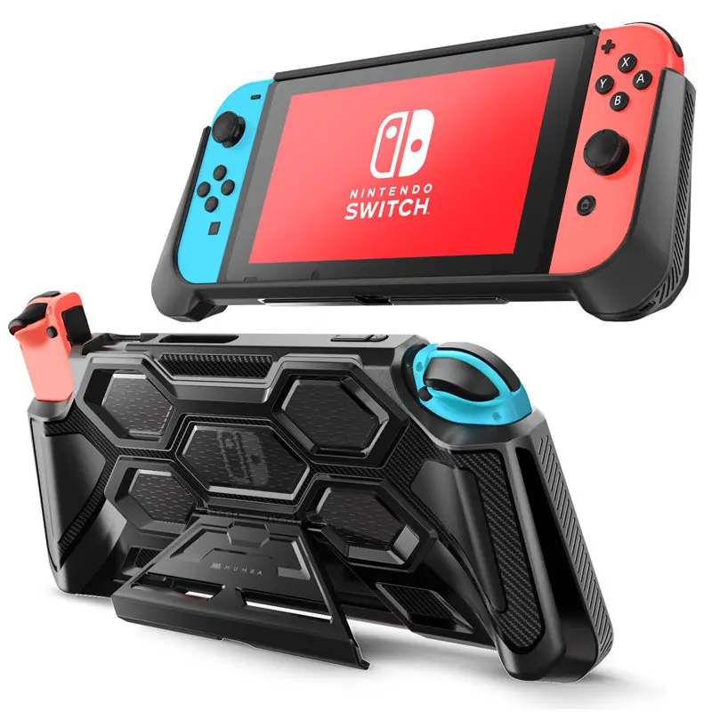 For Nintendo Switch Case Battle Series Mumba Heavy Duty Grip Cover For Nintendo Switch Console With Comfort Padded Hand Grips