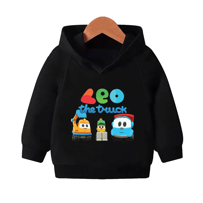 Vendita Calda Leo The Truck Tv Show Cartoon Kids Felpe Con Cappuccio Vestiti Per Ragazze Felpe Per Bambini Autunno Baby Pullover Tops,Kmt5481