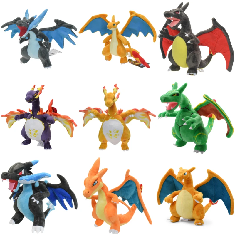16 Stili Pokemon Mega Charizard X Y Peluche Morbidi Cute Anime Figure Shiny Gigantamax Rayquaza Charizard Bambole Di Peluche Ripiene