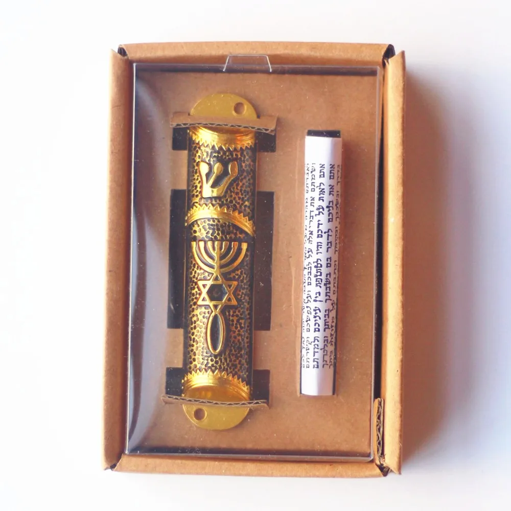 Mezuzah Caso Decorazioni Per La Casa Mezuza Con Torah Pergamena Di Scorrimento Mezuzah