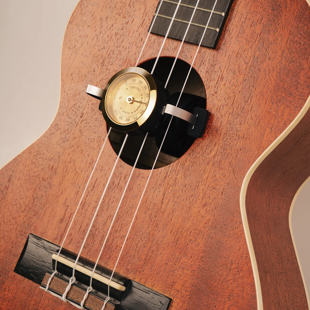 Guitto Ghd-02 Mini Chitarra Foro Sonoro Umidificatore Igrometro 4 Corde Ukulele Parti E Accessori Per La Manutenzione Della Chitarra Hawaiana