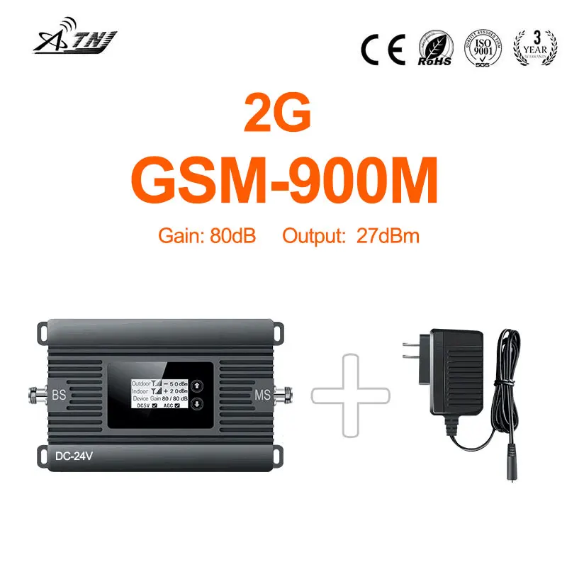 Mini Amplificatore Di Segnale Mobile Ad Alta Potenza 900Mhz Gsm 2G Ripetitore Di Segnale 80Dbi Ripetitore Di Segnale Cellulare 2G Gsm Solo Spina Del D