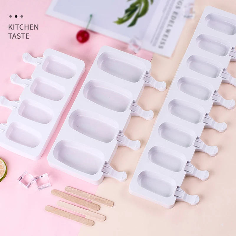 Stampi Per Gelato Stampo Per Ghiaccioli In Silicone Per Uso Alimentare Con Cubetti Di Ghiaccio Con Bastoncini Dessert Fai Da Te Magnum Cake Mold Ice C