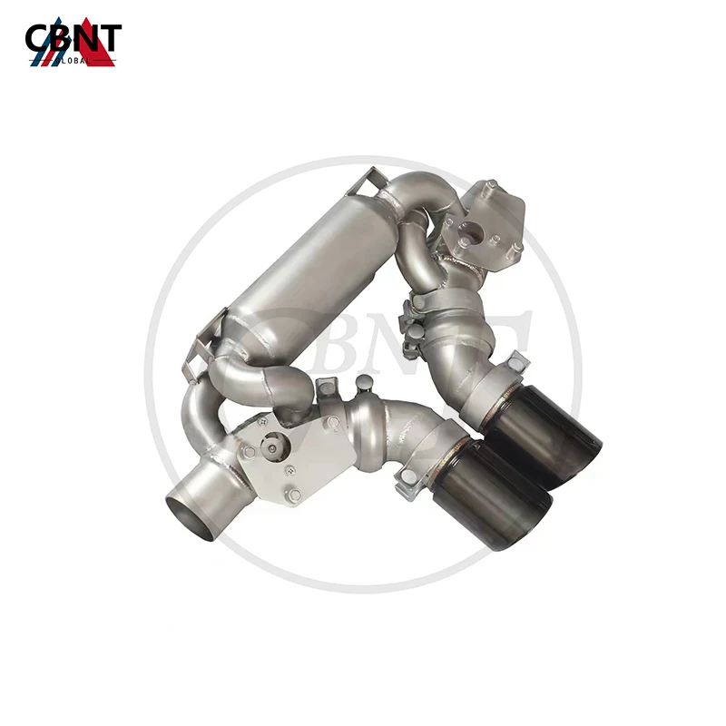 Cbnt Silenziatore Axleback Del Tubo Del Sistema Di Scarico Di Aggiornamento Ad Alte Prestazioni Con Valvola Ss304 Catback Per Porsche 911 992 3.0T Gt3