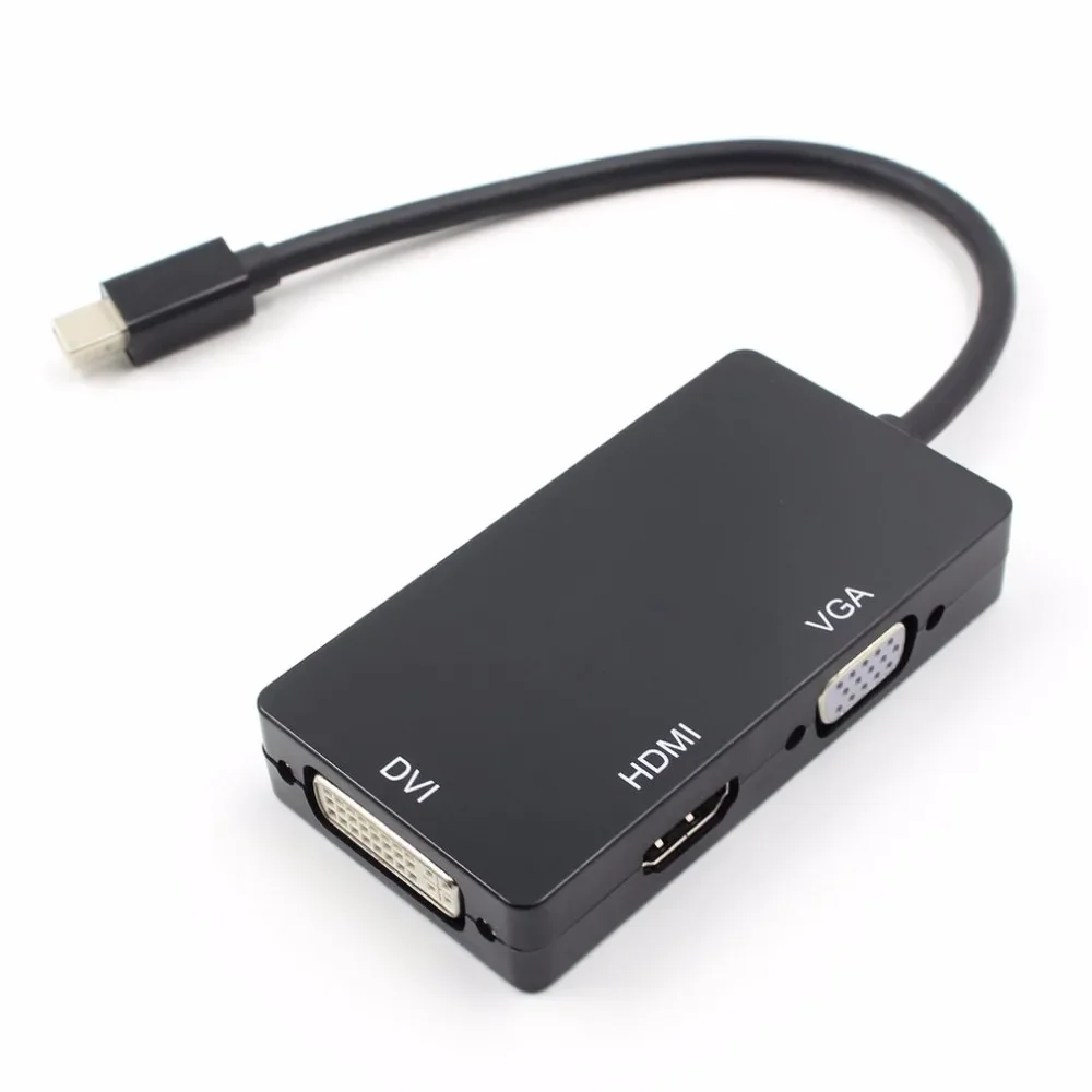 Cavo Convertitore 3-In-1 Thunderbolt Mini Displayport Dp A Hdmi Vga Dvi Adattatore Per Macbook Air Pro Per Microsoft Surface Pro 3 2