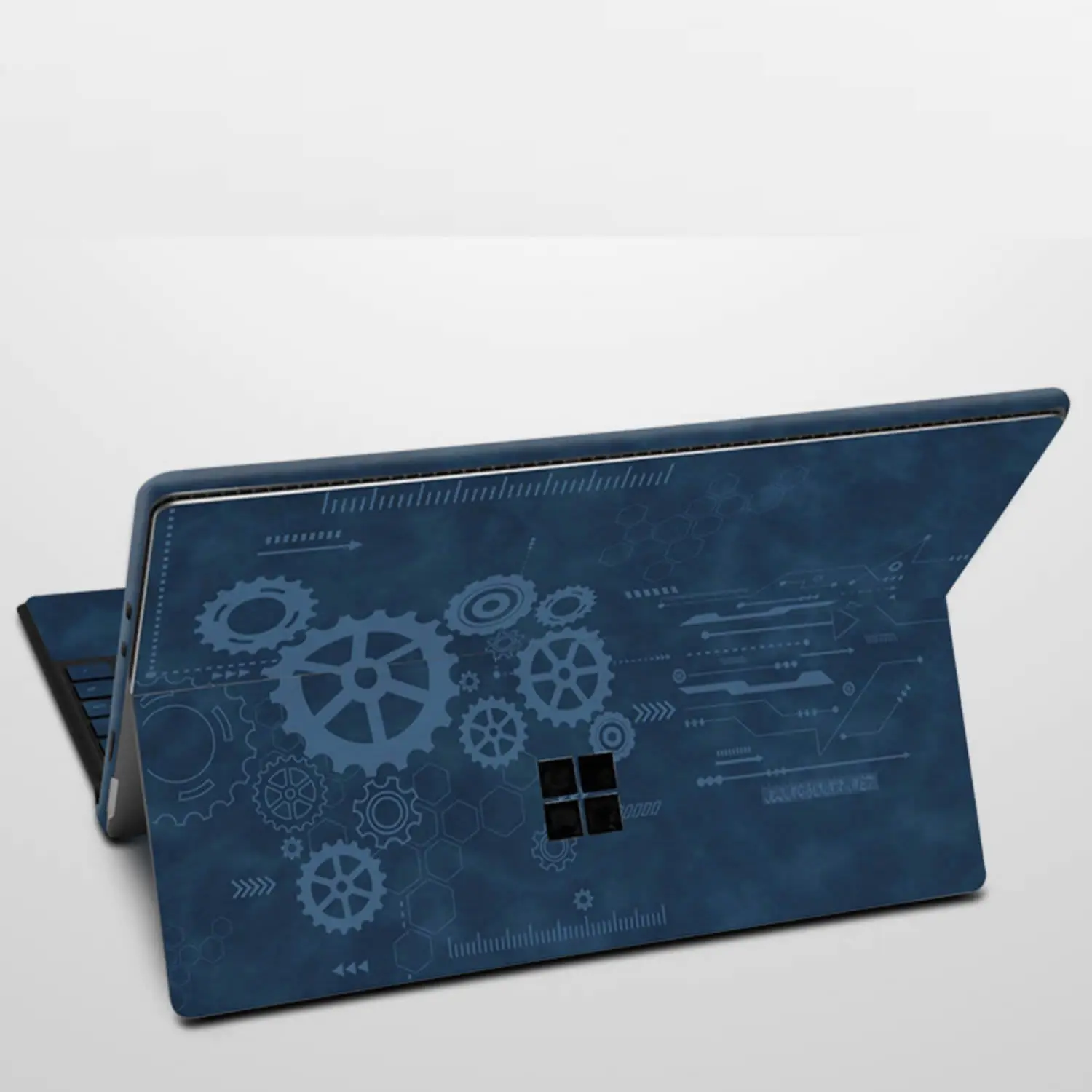 Colore Fibra Carve Patterns Skin Laptop Sticker Per Surface Pro 8/9 Pro X Per Surface Go 2 3 Pro 5/6 Pro 3 4 Pellicola Protettiva