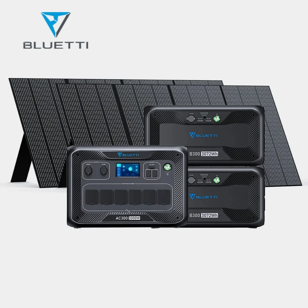 Bluetti Ac300 B300 Pv350 Power Station 3000W 3072Wh Generatore Solare Batteria Domestica Backup Batteria Domestica Backup Lifepo4 Pannello Solare