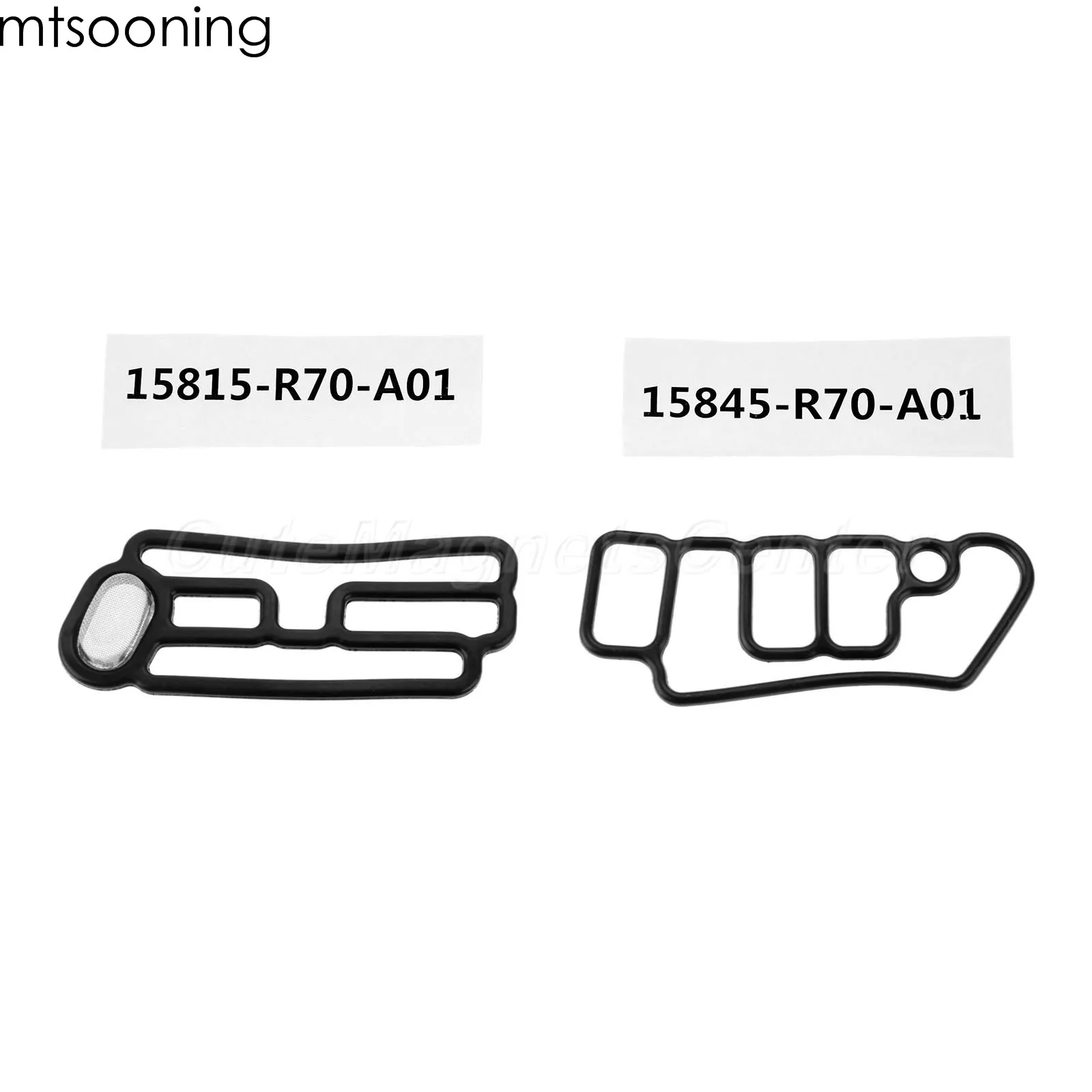 Mtsooning 2Pcs Vtec Guarnizione Testa Cilindro Solenoide Guarnizione Per Honda 15815-R70-A01 15845-R70-A01