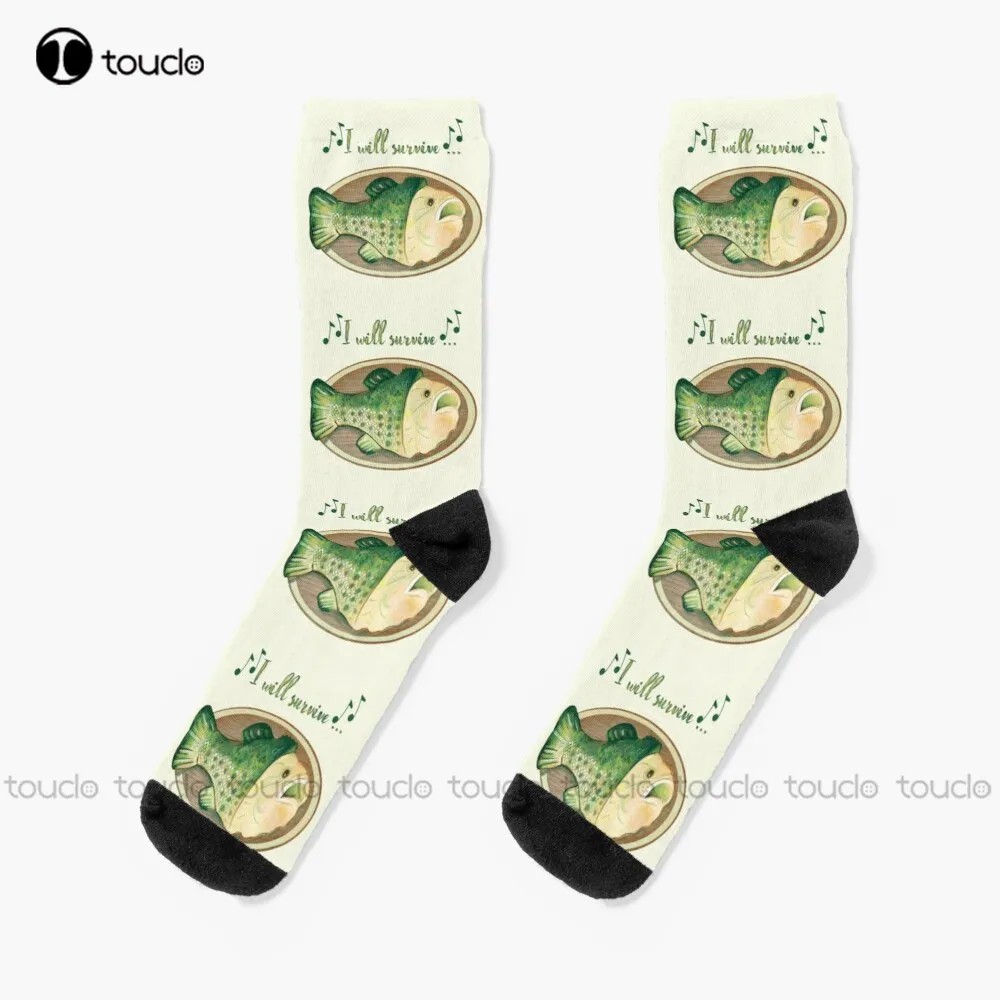 Big Mouth Billy Bass Socks Calzini Bianchi Da Uomo Ringraziamento Natale Regalo Di Capodanno Unisex Adulto Teen Youth Socks Hd Alta Qualità