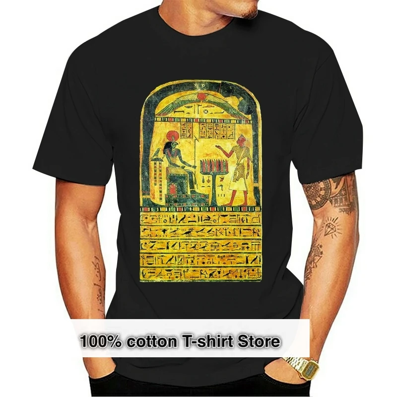 Aleister Jon Stele Of Reveying T-Shirt-Pagan Occulto Thelema Magick Satan T-Shirt Manica Corta Top Tee Plus Size