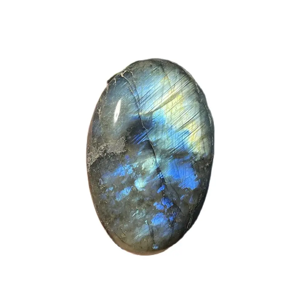 1Pc Natural Polished Colorful Labradorite Moonstone Palm Play Meditation Chakra Aquarium Home Decor Regalo Di Festa