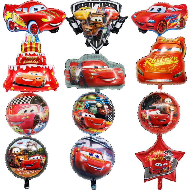 Disney Lightning Mcqueen Car Cartoon Balloons Kids Baby Shower Happy Birthday Party Decoration Mcqueen Foil Balloons Giocattoli Per Bambini