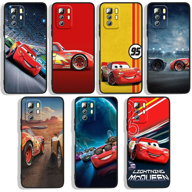 Custodia Per Telefono Auto Lightning Mcqueen Per Xiaomi Redmi Note 4X 5 5A(32Gb) 6 7 8T 8 9 9T 9Pro Max 9S Pro Black Funda Cover Silicone