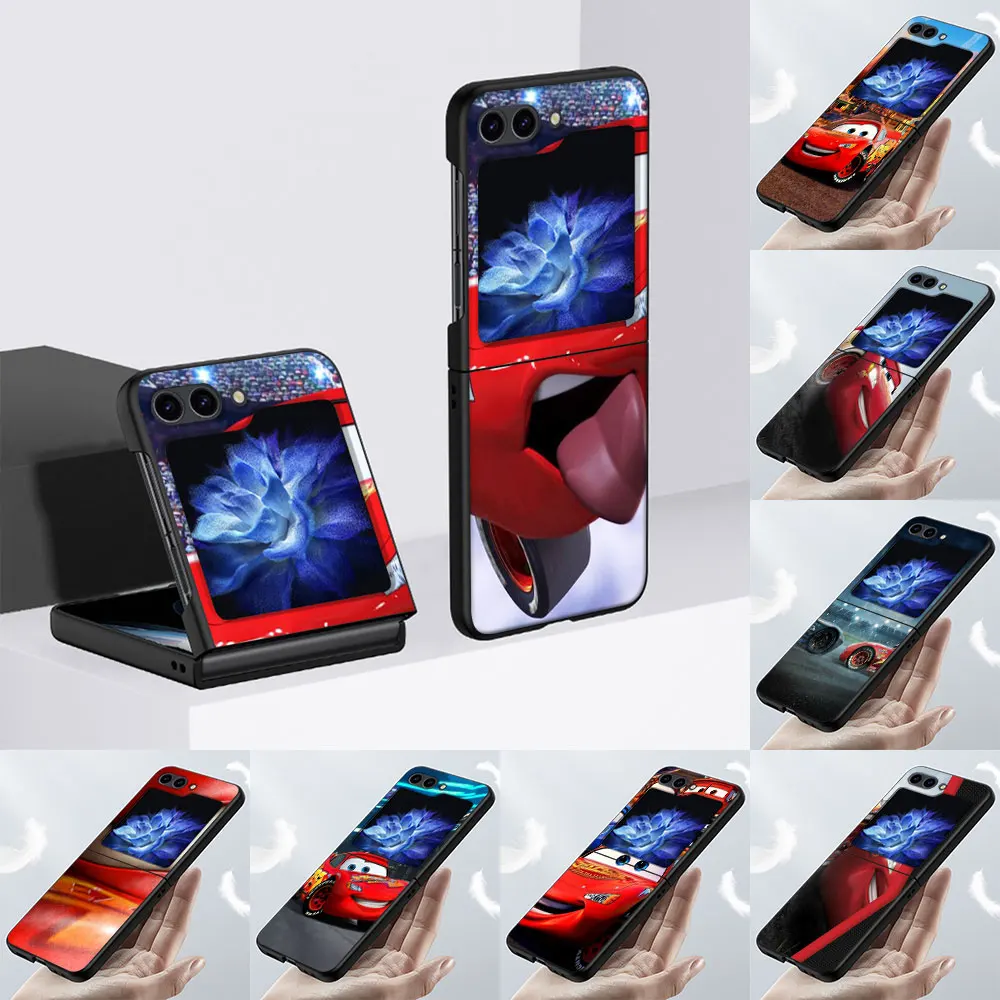 Custodia Disney Cars Lightning Mcqueen Per Samsung Galaxy Z Flip5 Custodia Protettiva Pieghevole Z Flip 5 Zflip5 Custodia Rigida Nera Per Pc