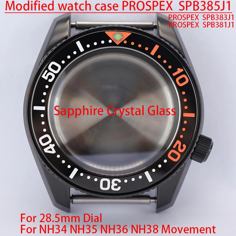 42Mm Modificato Seiko Prospex Muslimate Mod Custodie Per Orologi In Acciaio Inossidabile Vetro Zaffiro Per Seiko Nh34 Nh35 Nh36 38 Movimento