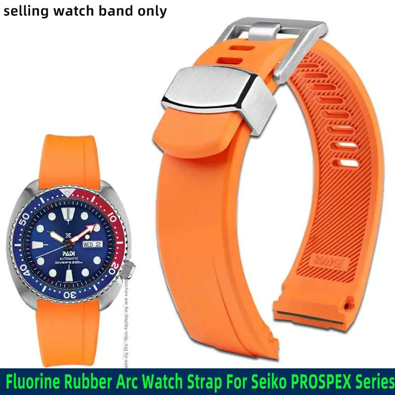 Cinturino Ad Arco Da 22Mm Per Anello Seiko Prospezione Cola Srpa21J1 Muslimex Srpc91J1/25 J1 Cinturino Da Uomo In Gomma Curva