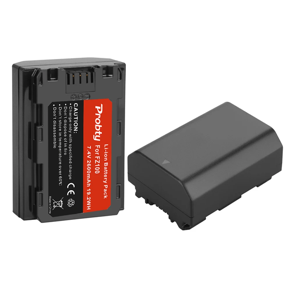 Batteria Per Fotocamera 2600Mah Np-Fz100 Np Fz100 Akkus Per Sony Npfz100 Z-Series, Alpha A7 Iii, A7R Iii, A9, A9R, A9S, A6600