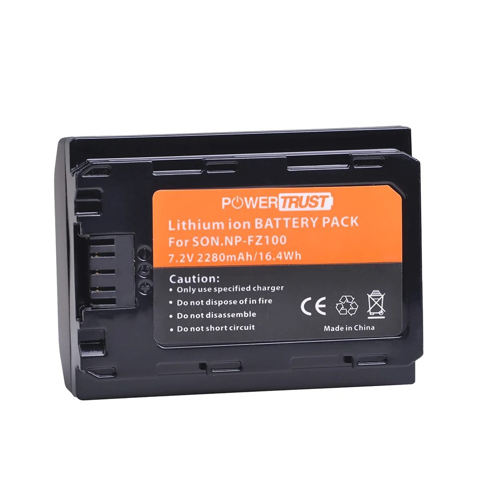1X2280 Mah Np-Fz100 Npfz100 Np Fz100 Batteria Per Sony A9, A9R, 9 S, Bc-Qz1 Alpha 9, Ilce-9, A7R, Ilce-7Rm3, A7 Iii, Ilce-7M3, Ilce-7M3K