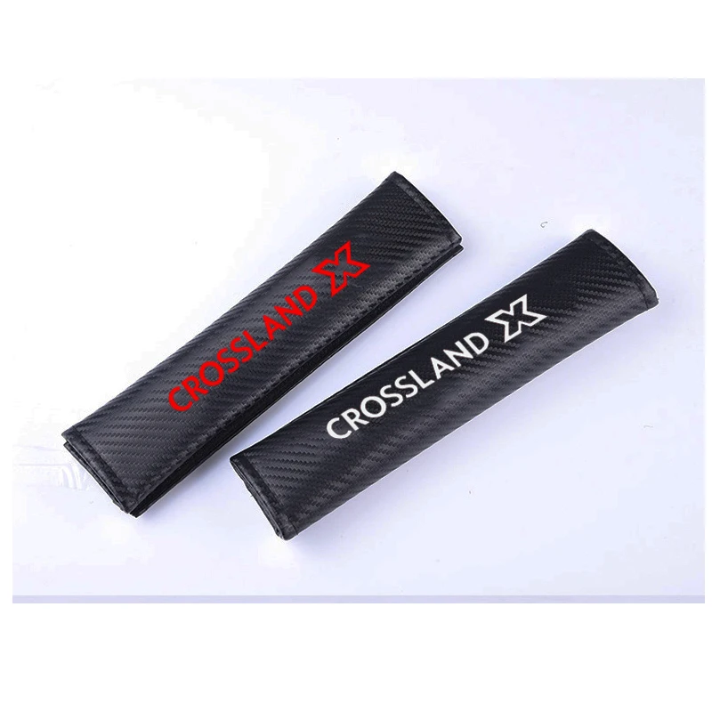 2 Pezzi Pu Fashion Car Seat Belt Cover Car Seat Belt Spalline Per Opel Crossland X
