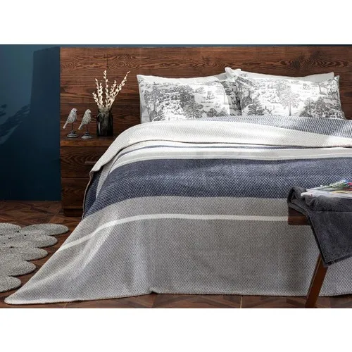 Inglese Casa Barleycorn Scotch Divano Singolo Coperta 150X200 Cm Blu Navy