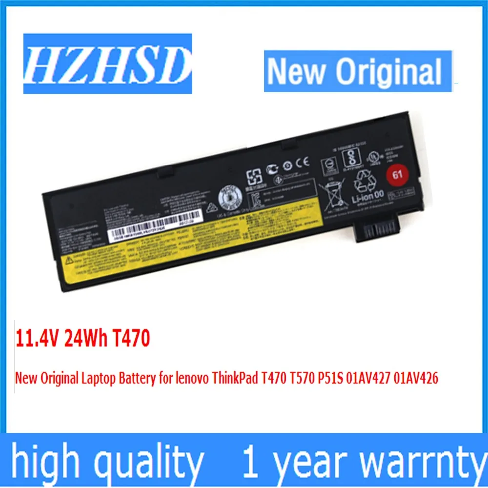 11.4V 24Wh T470 Nuovo Originale Batteria Del Computer Portatile Per Lenovo Thinkpad T470 T570 P51S 01Av427 01Av426