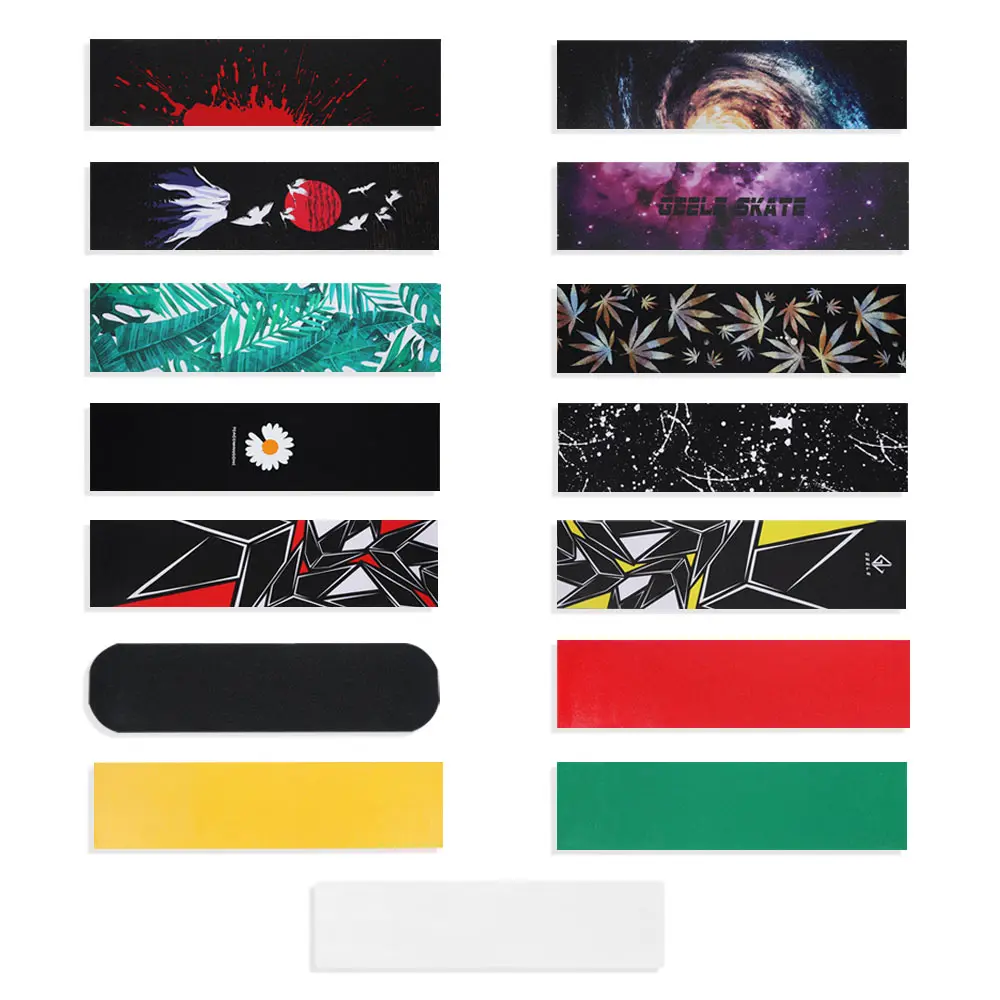Multistyles For Skating Board Professional Grip Tape Decks Sticker Longboarding Griptape Accessorio Skateboard Deck Carta Vetrata
