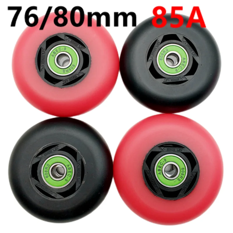 Spedizione Gratuita In Linea Skate Wheel Roller Wheel Pu Materiale 72Mm 76Mm 80Mm