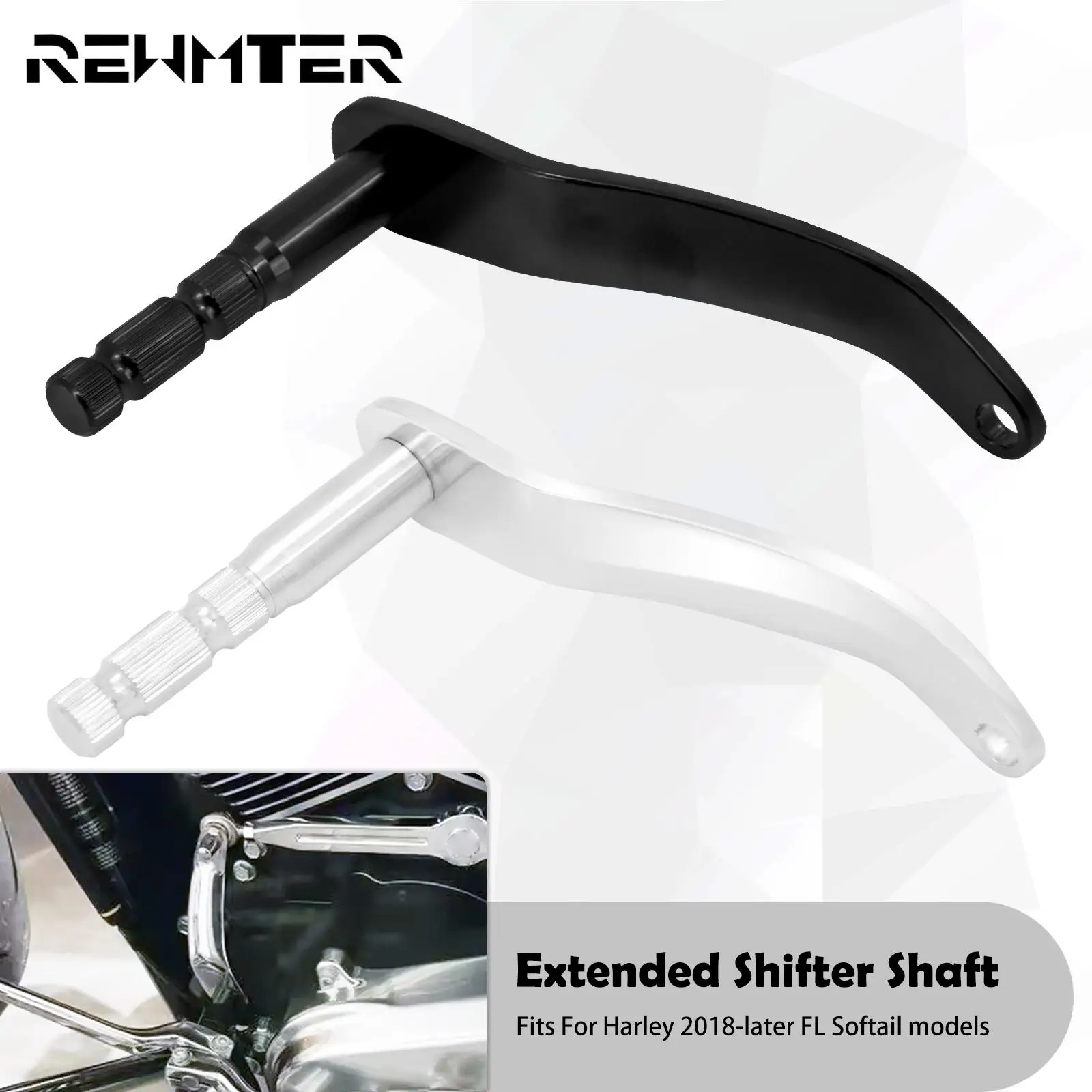 Motorcycle Gear Extended Shifter Shaft Rod Leva Arm Per Harley Softail Heritage Sport Glide Flsb Fat Bob Slim 2018-2022 2023