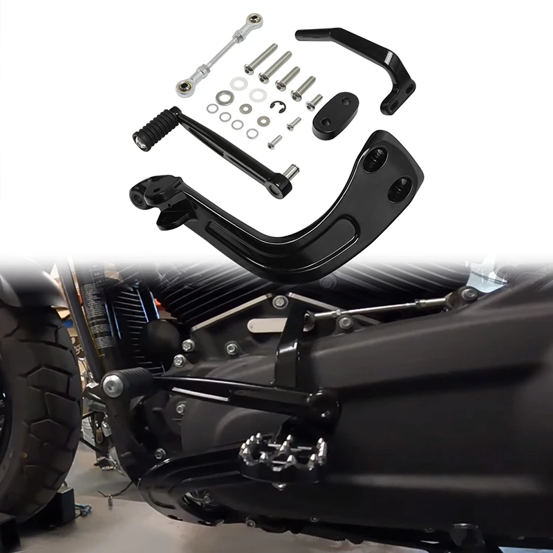 Moto Mid Controls Kit Lato Cambio Per Harley Flsb Fxfb Fxfbs Fxdrs 2018-Up Softail Sport Glide