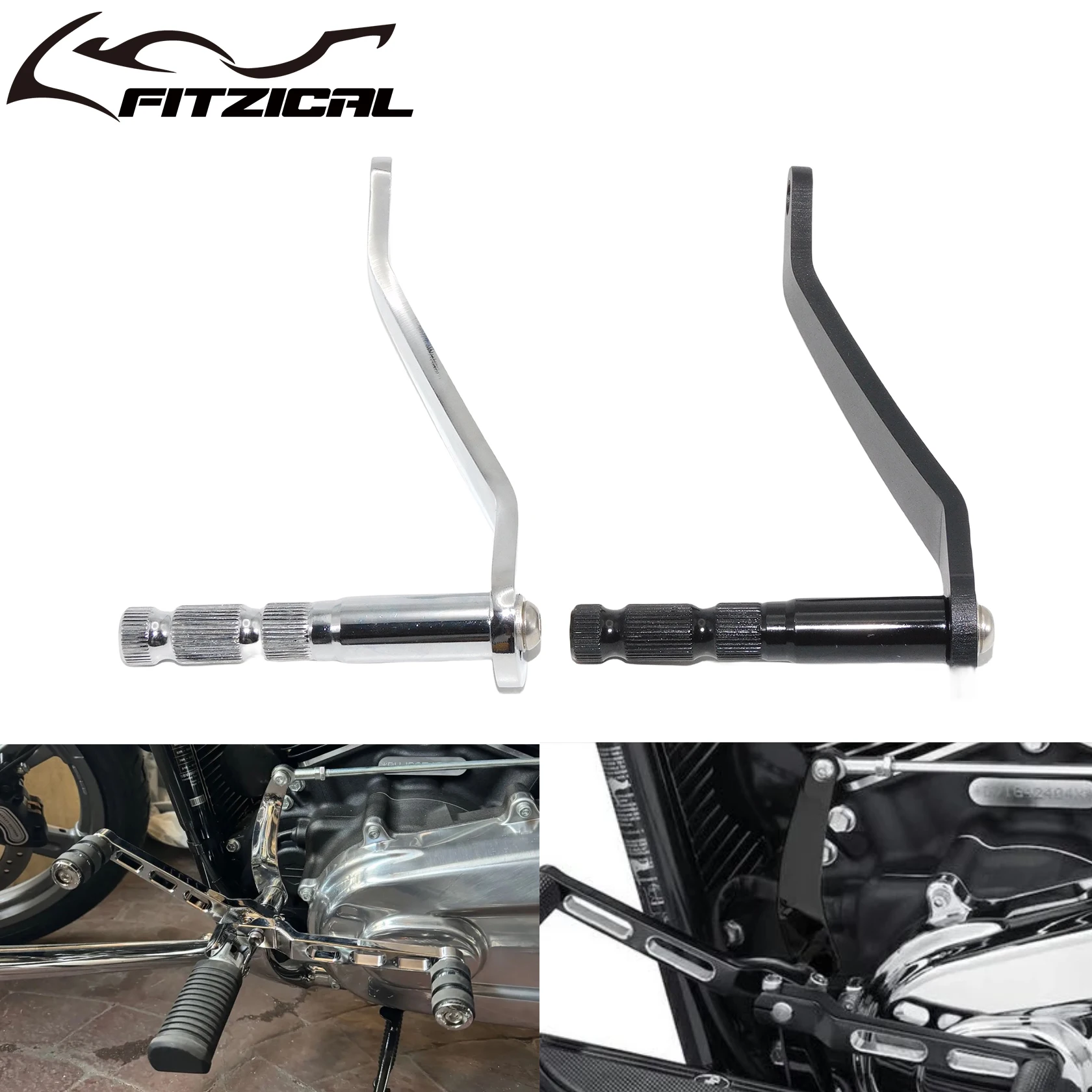 Motorcycle Gear Extended Shifter Shaft Rod Lever Arm Per Harley Softail Slim Flsl Sport Glide Flsb Fat Boy Flfb Deluxe 2018-2023
