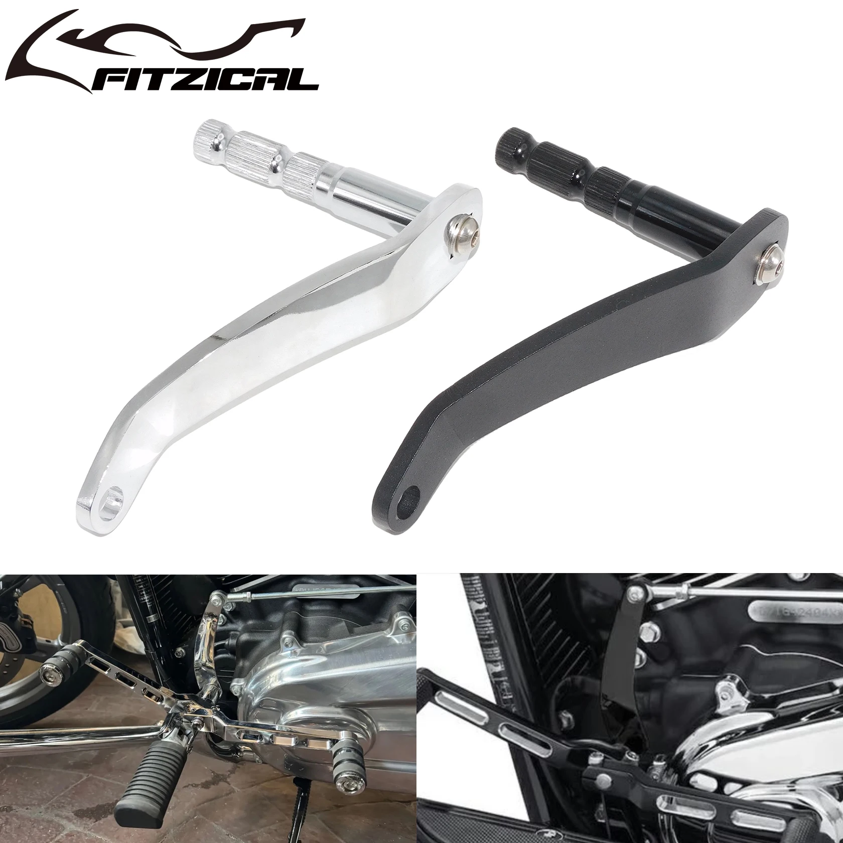 Motorcycle Gear Extended Shifter Shaft Rod Lever Arm Per Harley Softail Slim Flsl Heritage Classic Fat Boy Sport Glide 2018-2023