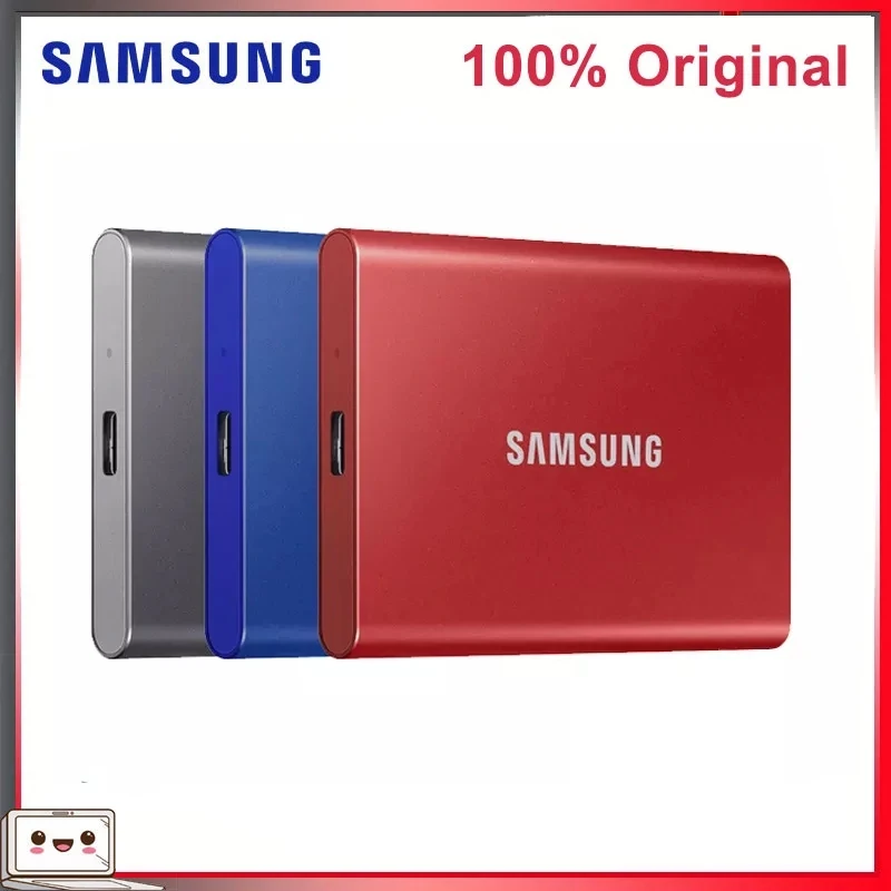 Samsung T7 Portable Nvme 500Gb 1Tb 2Tb Unità A Stato Solido Esterne Type-C Usb 3.2 Gen2 Pc E Retrocompatibile Per Laptop Ssd