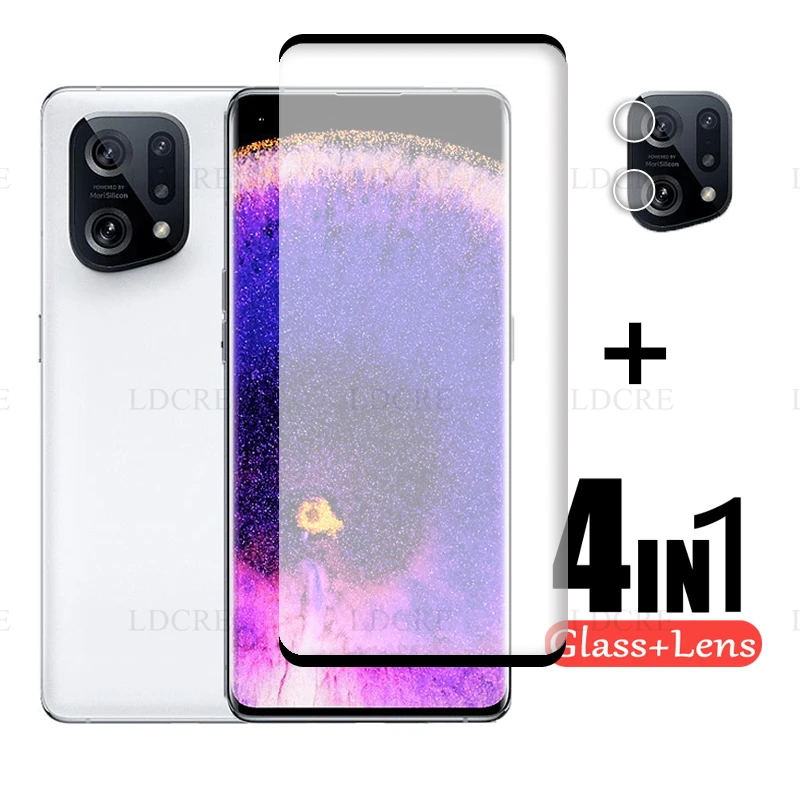 Vetro 3D Per Oppo Trova X5 Vetro Dello Schermo Di Copertura Per Oppo Trova X5 Obiettivo Della Fotocamera Per Oppo Trova X5 Pro Trova X5 Trova X5 Lite 