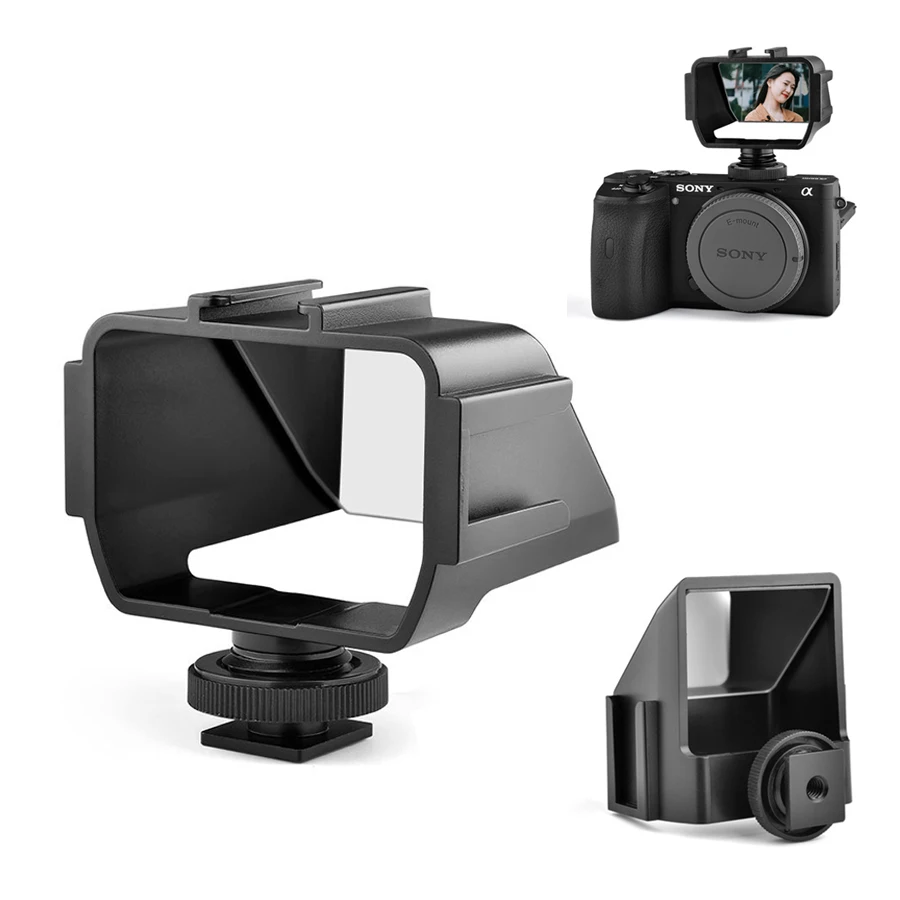 Fotocamera Selfie Vlog Flip Up Mirror Screen Con 3 Supporto Per Scarpe Fredde Per Canon Sony A6000/A6300/A6500/A72/A73 Nikon Z6/Z7 Fuji Camera