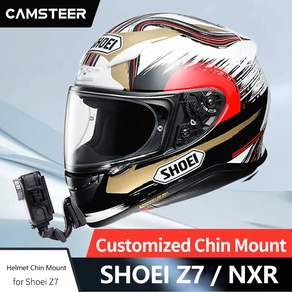 Camsteer Alluminio Personalizzato Per Shoei Nxr Shoei Z7 Casco Mento Mount Per Gopro Max Hero11 10 9 Insta360 X3 X2 Dji Akaso Camera
