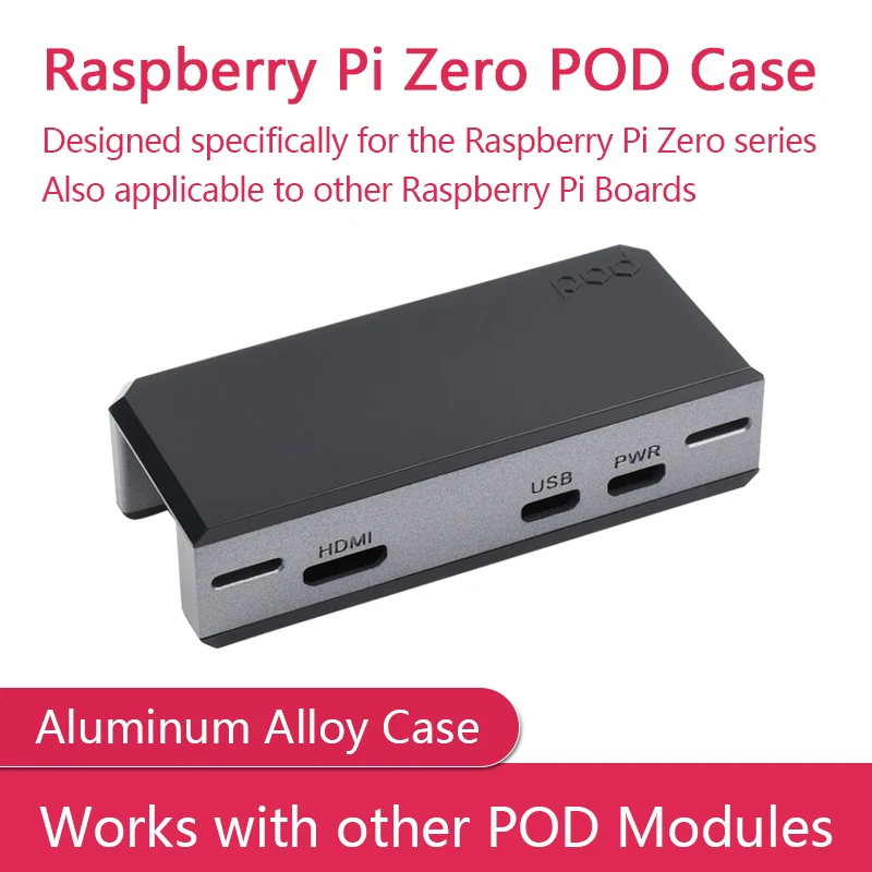 Custodia Raspberry Pi Zero Pod Per Raspberry Pi Zero / Zero Wh / Zero 2 W Series Boards, Funziona Con Altri Moduli Zero Pod