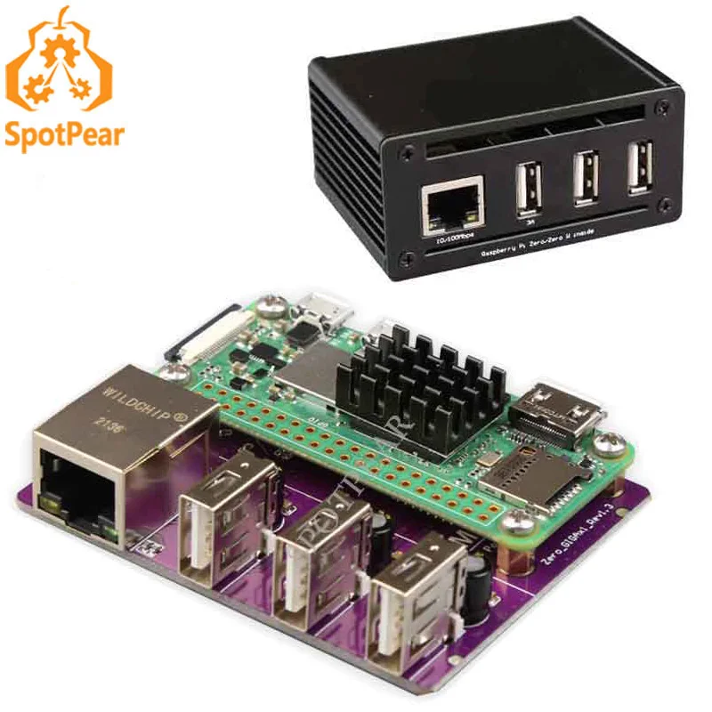 Raspberry Pi Zero 2 W Da Usb A Rj45 Hub Ethernet O Da Usb A Rj45 Hub Con Custodia Per Pi0 E Pi0 2 W