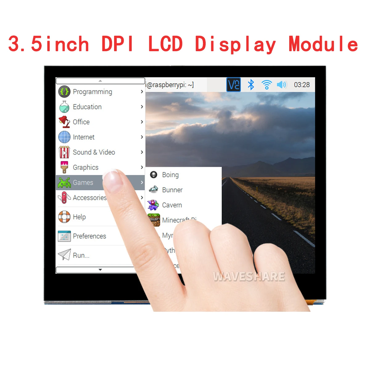Scheda Di Espansione Touch Screen Da 3.5 Pollici Dpi Display Lcd Modulo Monitor Cappello Per Rpi Raspberry Pi Zero 2 W Wh 2W 3A 3B Plus 4 Model B